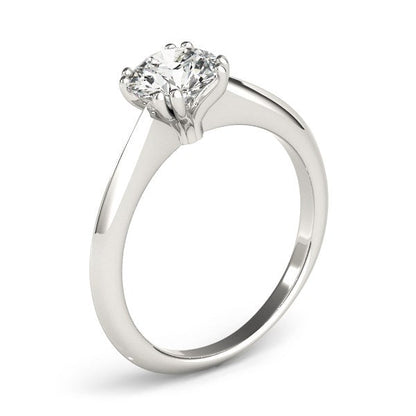14k White Gold Double Prong Set Solitaire Diamond Engagement Ring (1 cttw) by Bids.com