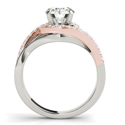 14k White And Rose Gold Bypass Diamond Engagement Ring (1 1/4 cttw) by Bids.com
