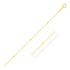Bead Links Pendant Chain in 14k Yellow Gold (1.5mm) - DestGlow