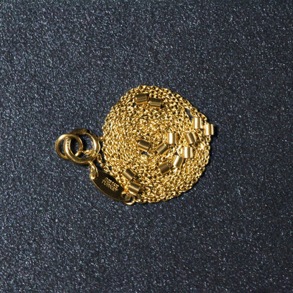 Bead Links Pendant Chain in 14k Yellow Gold (1.5mm) by Bids.com