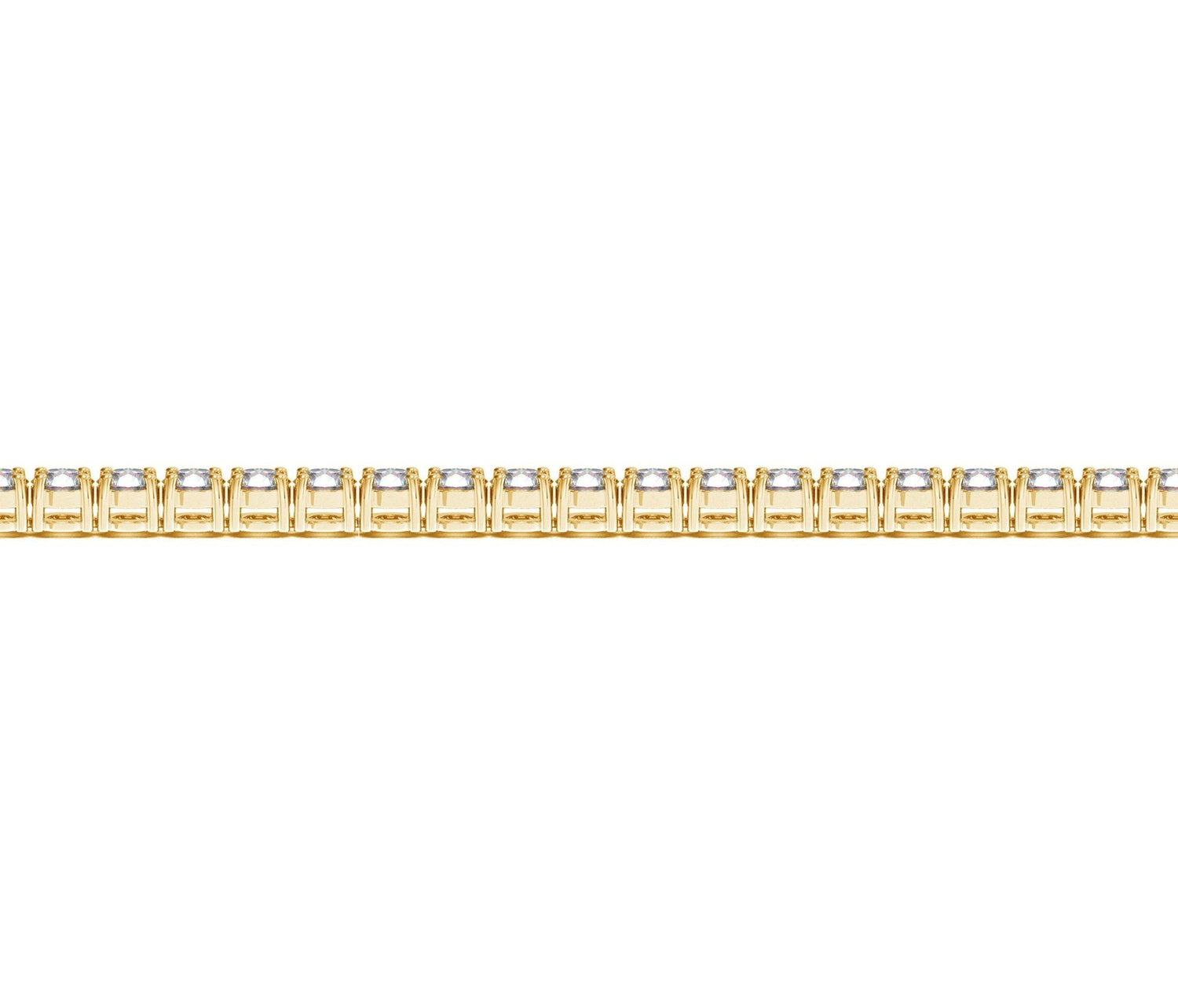 Lab Grown Round Diamond Tennis Bracelet in 14k Yellow Gold (5 cctw  F/G  VS2/SI1) 