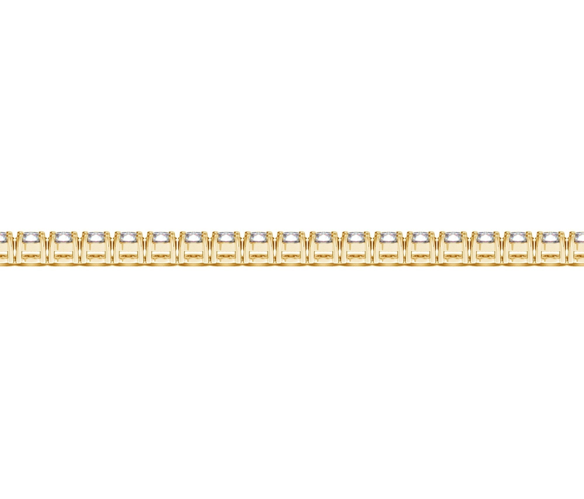 Lab Grown Round Diamond Tennis Bracelet in 14k Yellow Gold (5 cctw  F/G  VS2/SI1) 