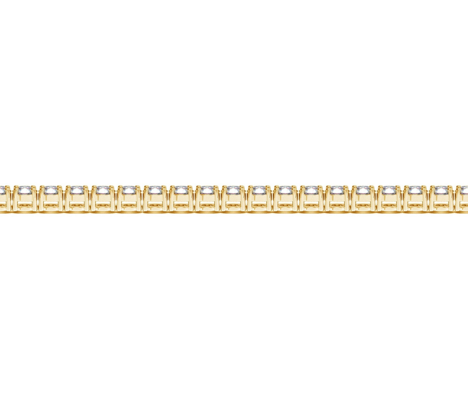 Lab Grown Round Diamond Tennis Bracelet in 14k Yellow Gold (5 cctw F/G VS2/SI1) by Bids.com