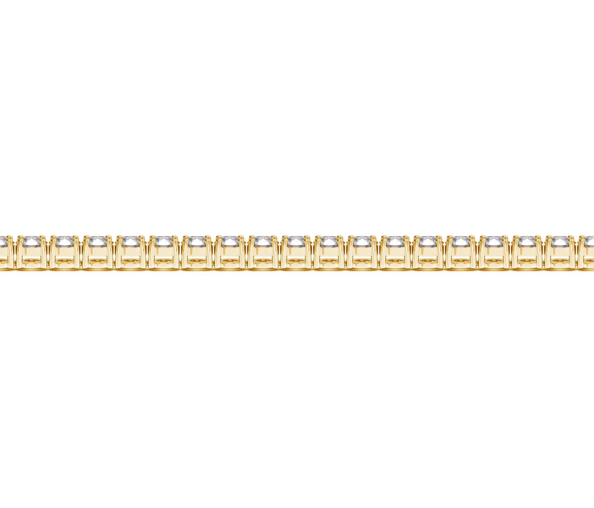 Lab Grown Round Diamond Tennis Bracelet in 14k Yellow Gold (5 cctw F/G VS2/SI1) by Bids.com