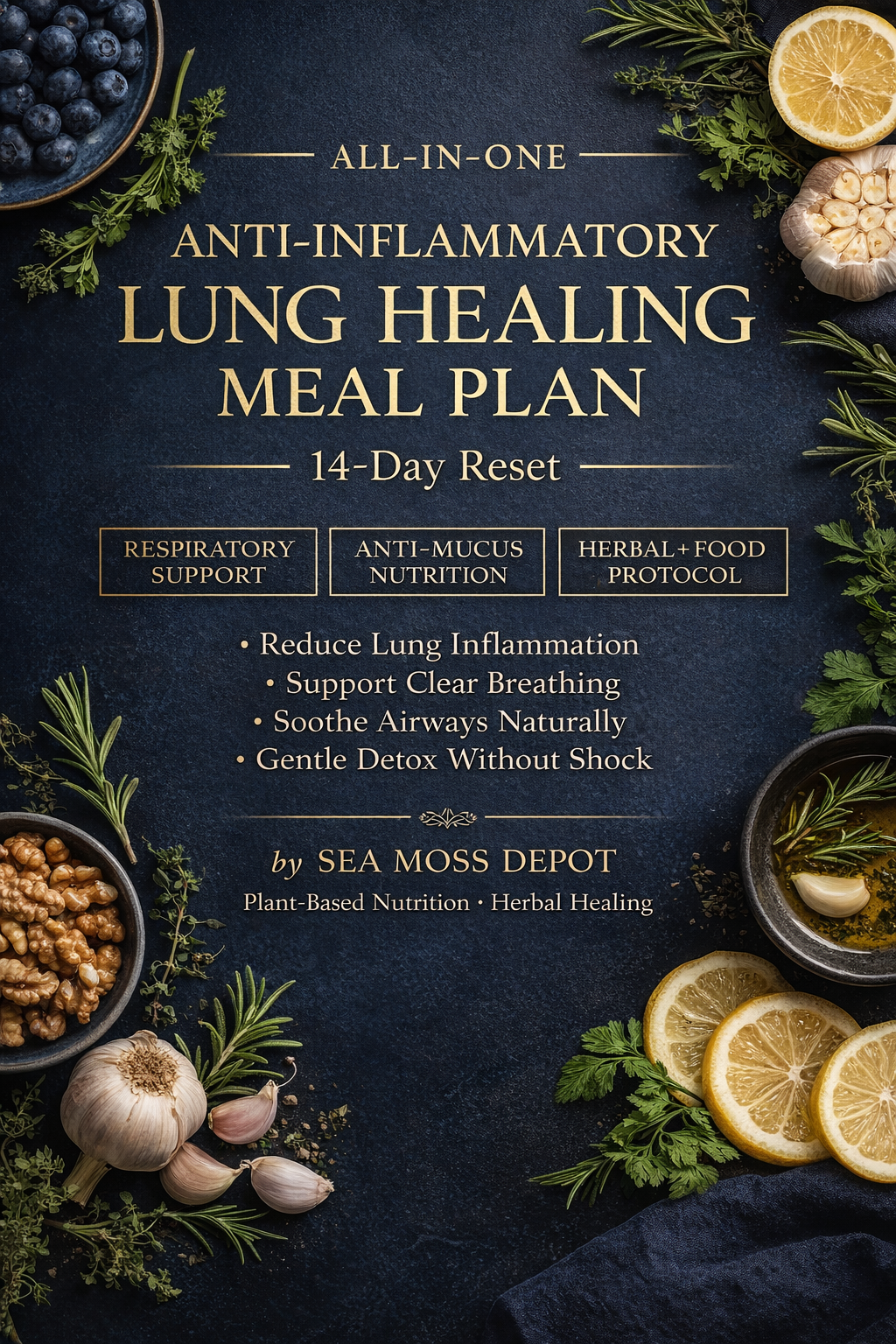 Lung Support Bundle – Mullein Leaf Tea + Healing Lung Meal Plan (PDF) by Seamoss depot