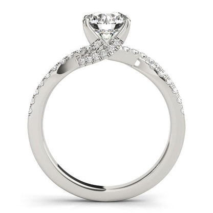 14k White Gold Fancy Prong Split Shank Diamond Engagement Ring (1 1/4 cttw) by Bids.com