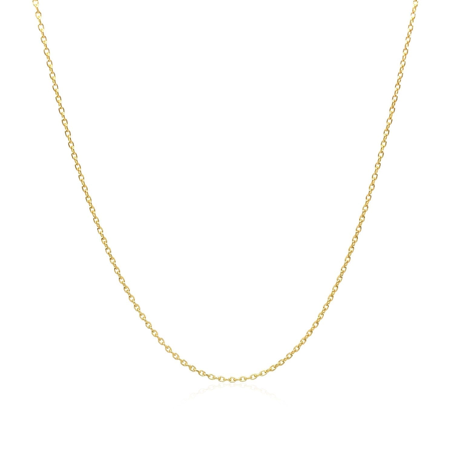 Adjustable Cable Chain in 14k Yellow Gold (1.0mm)  DestGlow