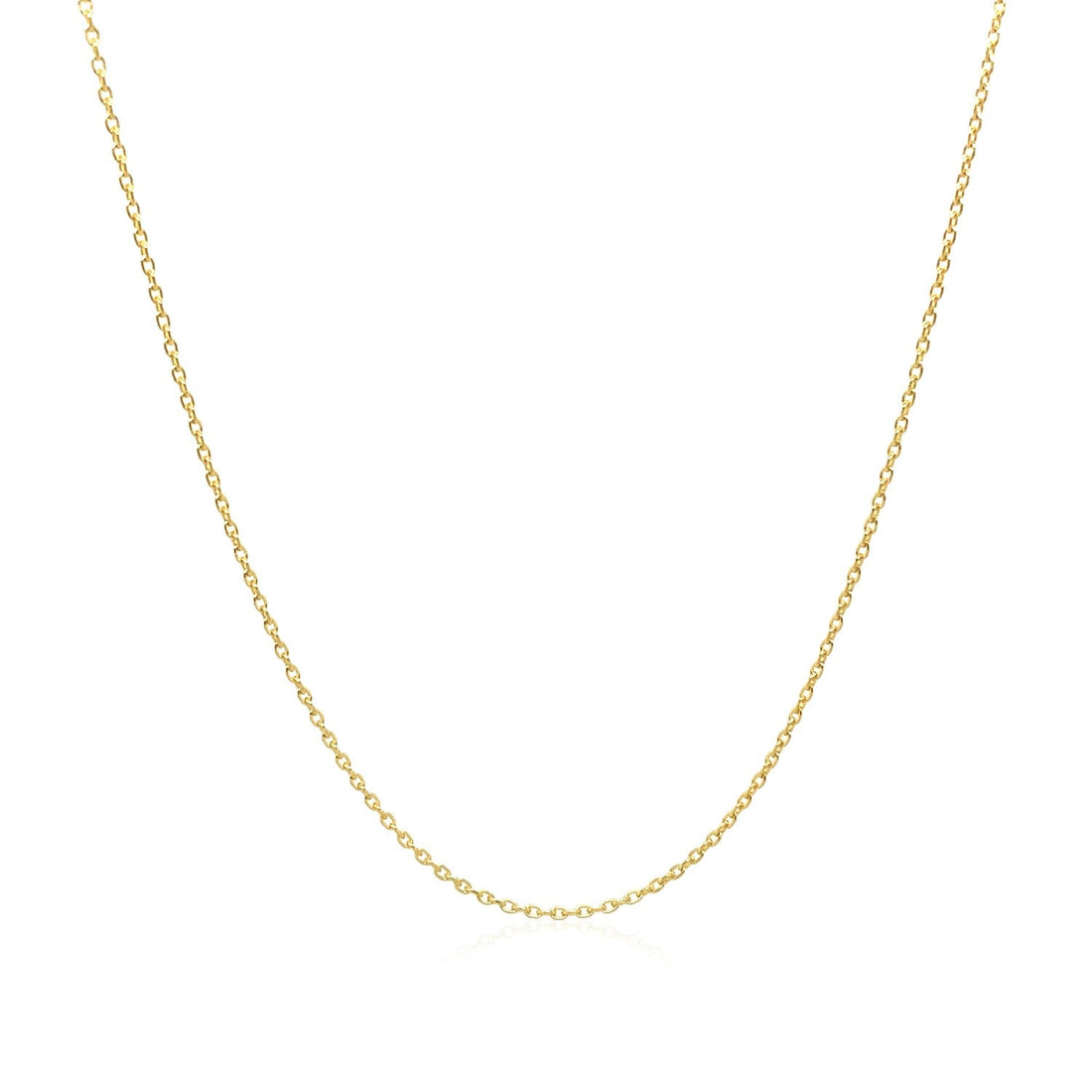 Adjustable Cable Chain in 14k Yellow Gold (0.97 mm) - DestGlow