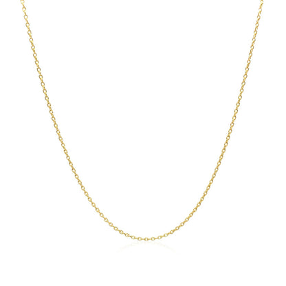 Adjustable Cable Chain in 14k Yellow Gold (0.97 mm) - DestGlow