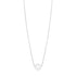 14k White Gold Pearl Solitaire Necklace - necklaces