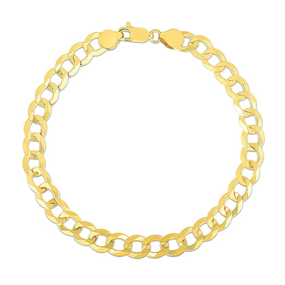 7.0mm 10k Yellow Gold Curb Bracelet by Bids.com