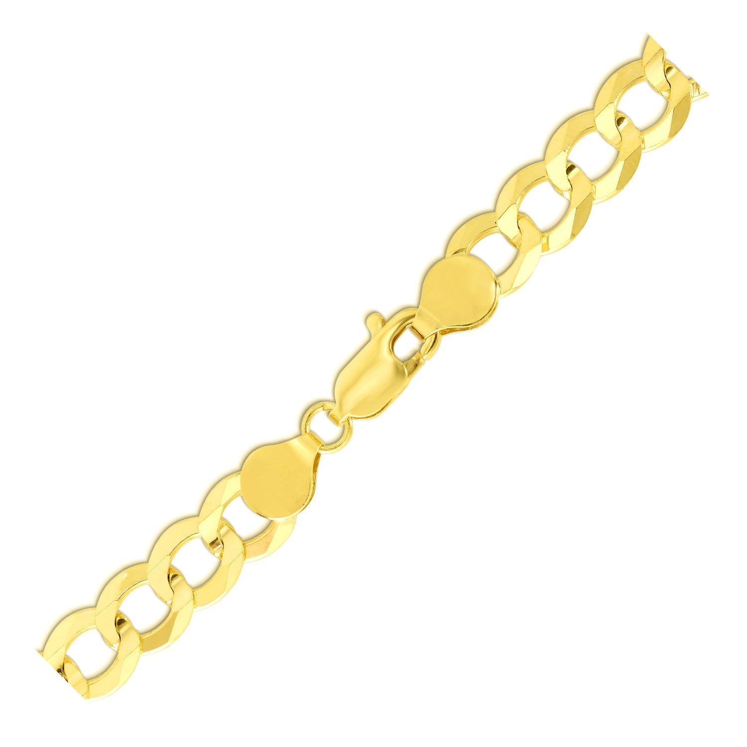 7.0mm 10k Yellow Gold Curb Bracelet by Bids.com