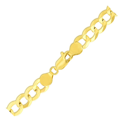 7.0mm 10k Yellow Gold Curb Bracelet by Bids.com