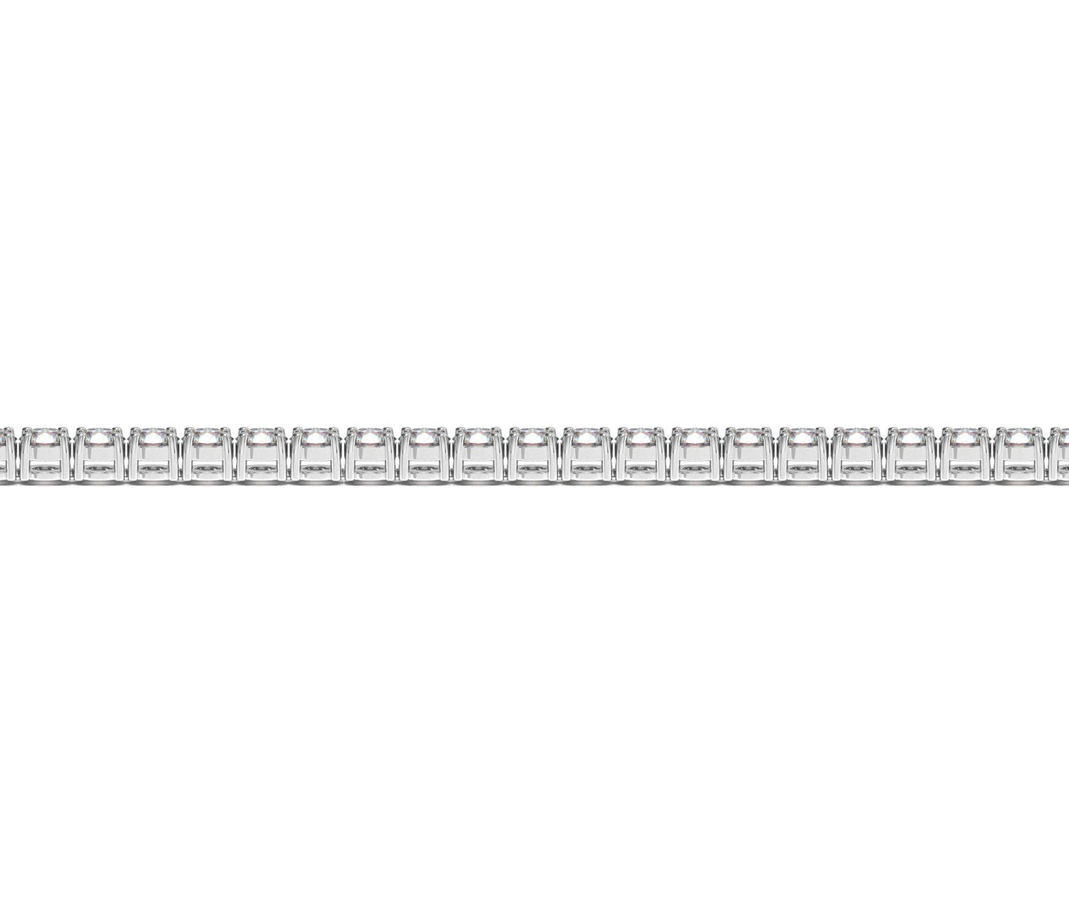 Lab Grown Round Diamond Tennis Bracelet in 14k White Gold (4 cctw F/G VS2/SI1) by Bids.com