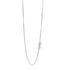 14k White Gold Adjustable Box Chain (0.80 mm) - necklaces