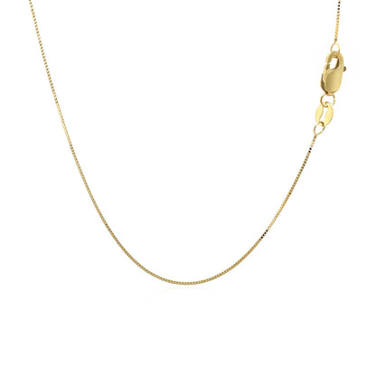 14k Yellow Gold Classic Box Chain (0.45 mm) - DestGlow