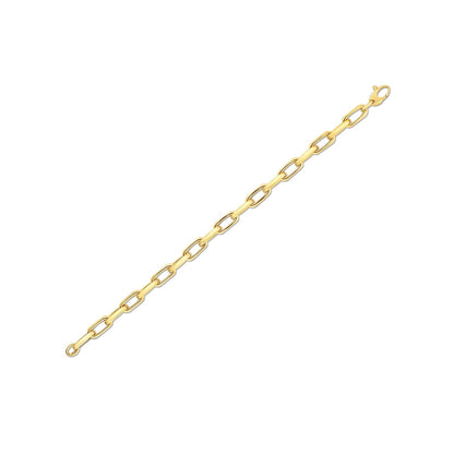 14k Yellow Gold French Cable Link Bracelet  (6.00 mm)  DestGlow