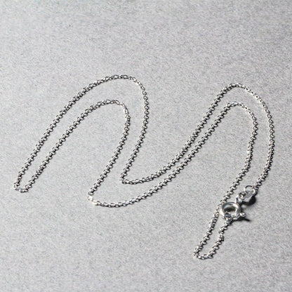 14k White Gold Diamond Cut Cable Link Chain 0.8mm by Bids.com