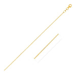 Double Extendable Cable Chain in 14k Yellow Gold (1.0mm) - DestGlow