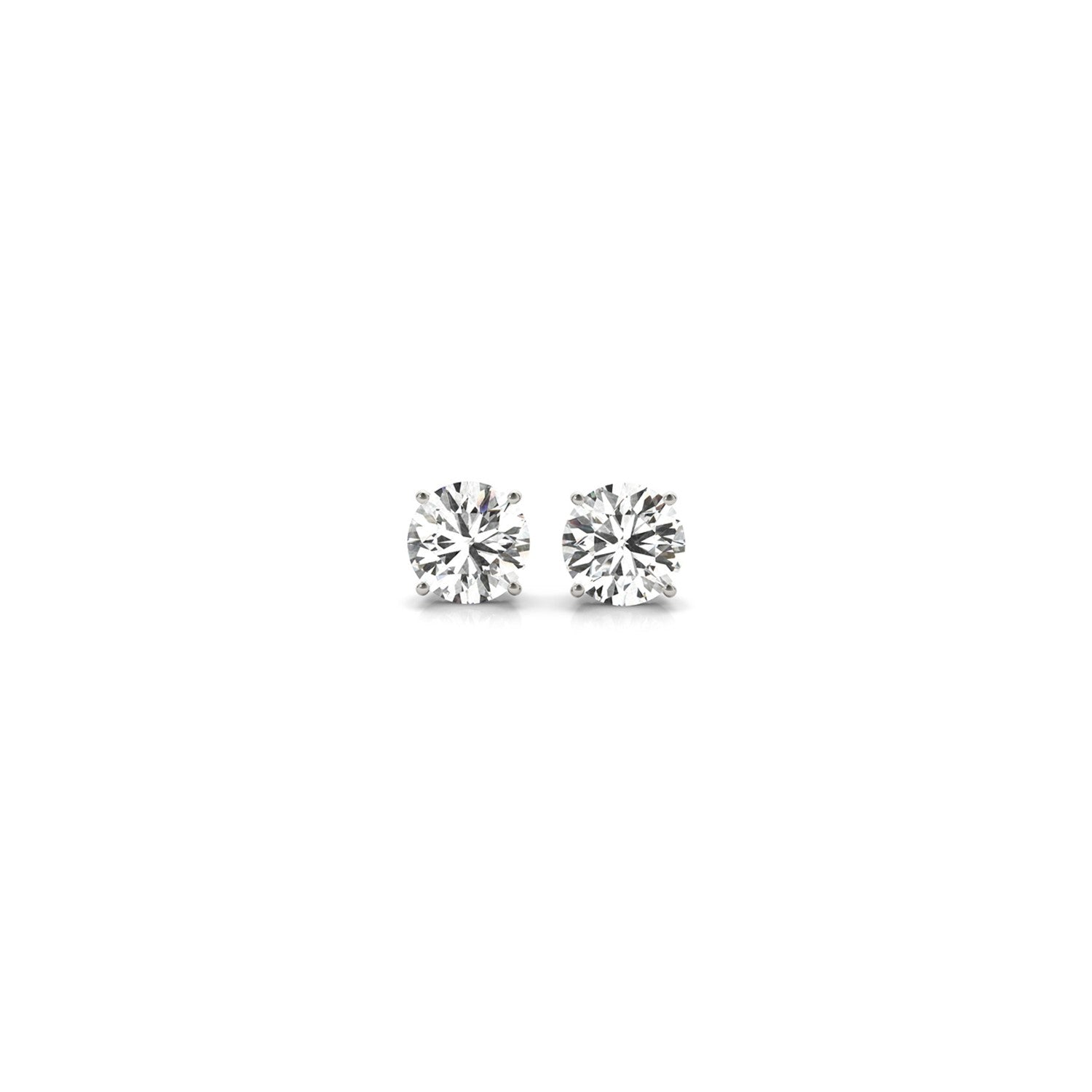 1/2 cttw Lab Grown Round Diamond Stud Earrings 14k White Gold (G/VS2) by Bids.com