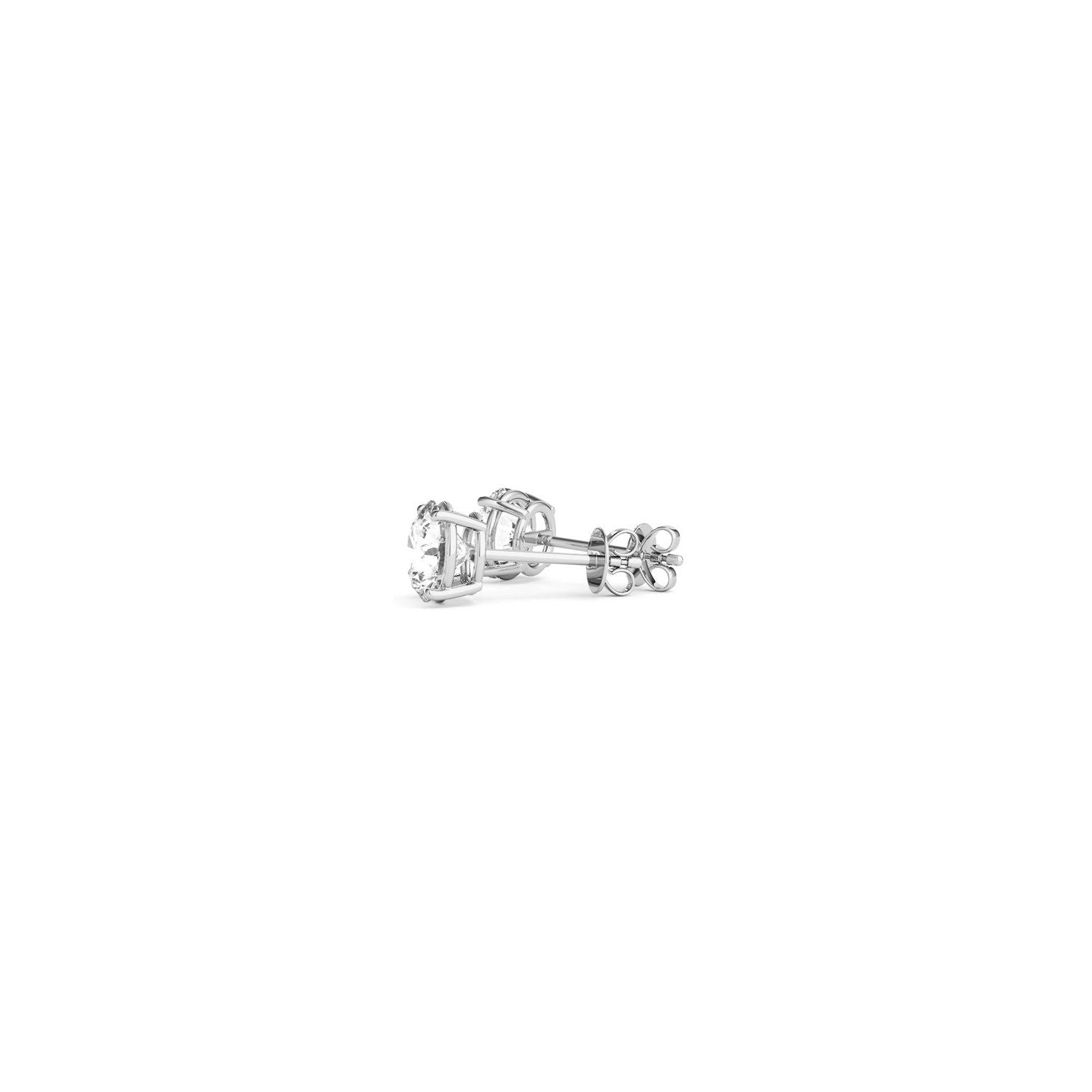 1/2 cttw Lab Grown Round Diamond Stud Earrings 14k White Gold (G/VS2) by Bids.com