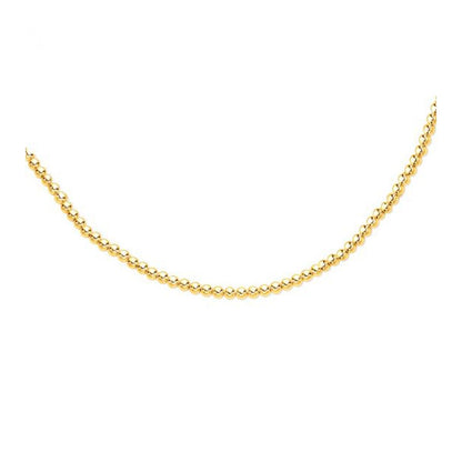 14k Yellow Gold Bead Chain (6mm)  DestGlow