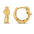 14k Yellow Gold Love knot Hoops - accessories