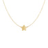 14k Yellow Gold Necklace with Five Pointed Star by Avera Group