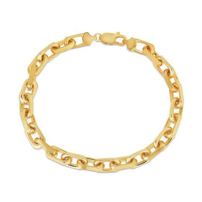 14k Yellow Gold French Cable Chain Bracelet (6.10 mm) by Bids.com