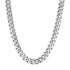 14k White Gold 22 inch Polished Curb Chain Necklace 