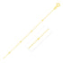 Bead Links Saturn Chain in 14k Yellow Gold (3.5mm) - DestGlow