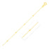 Bead Links Saturn Chain in 14k Yellow Gold (1.80 mm) by Avera Group