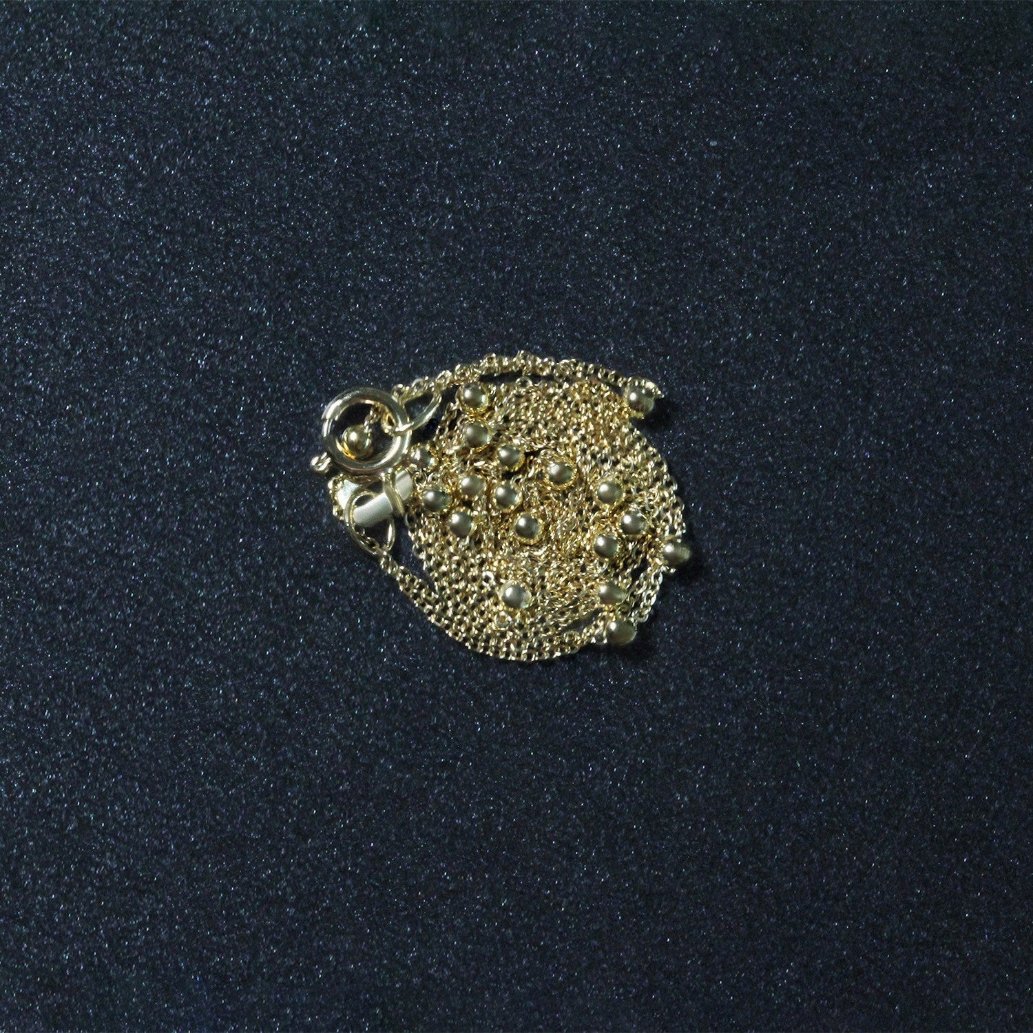 Bead Links Saturn Chain in 14k Yellow Gold (1.80 mm) - DestGlow