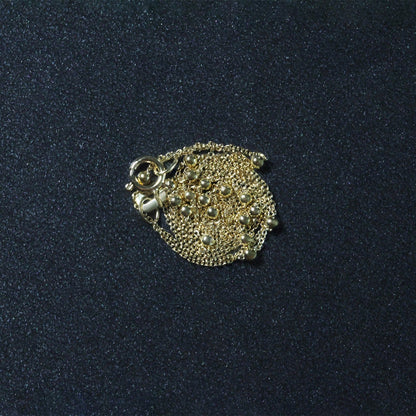 Bead Links Saturn Chain in 14k Yellow Gold (3.5mm) by Bids.com