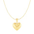 Puffed Heart Pendant in 10k Yellow Gold - DestGlow