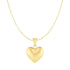 Puffed Heart Pendant in 10k Yellow Gold by Avera Group