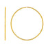Large Endless Hoop Earrings in 14k Yellow Gold(1.2x50mm) - DestGlow