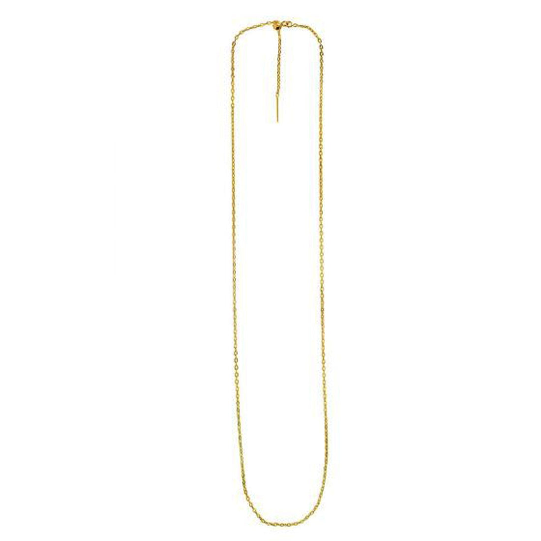 Endless Adjustable Cable Chain in 14k Yellow Gold (1.70 mm) by Bids.com