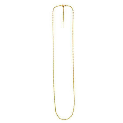 Endless Adjustable Cable Chain in 14k Yellow Gold (1.70 mm) by Bids.com