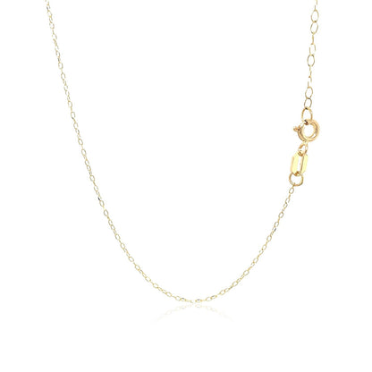 14k Yellow Gold Necklace with Dog Paw Print Symbol in Mother of Pearl - DestGlow