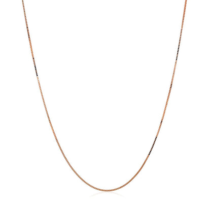 10k Rose Gold Classic Box Chain (0.45 mm)