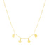 14k Yellow Gold Love Necklace with Circle Drops by Avera Group