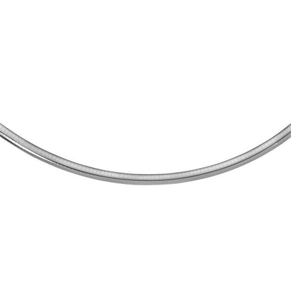 Sterling Silver Classic Omega Chain Necklace (6.0mm) by Avera Group