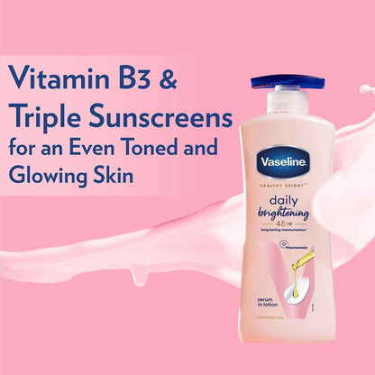 Vaseline Healthy Bright Daily Brightening Body Lotion &amp; Gluta-Hya Dewy Radiance Serum-In-Lotion Combo
