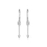 Sterling Silver Polished and Textured Arrow Earrings - DestGlow