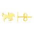14K Yellow Gold Horse Earrings by Avera Group