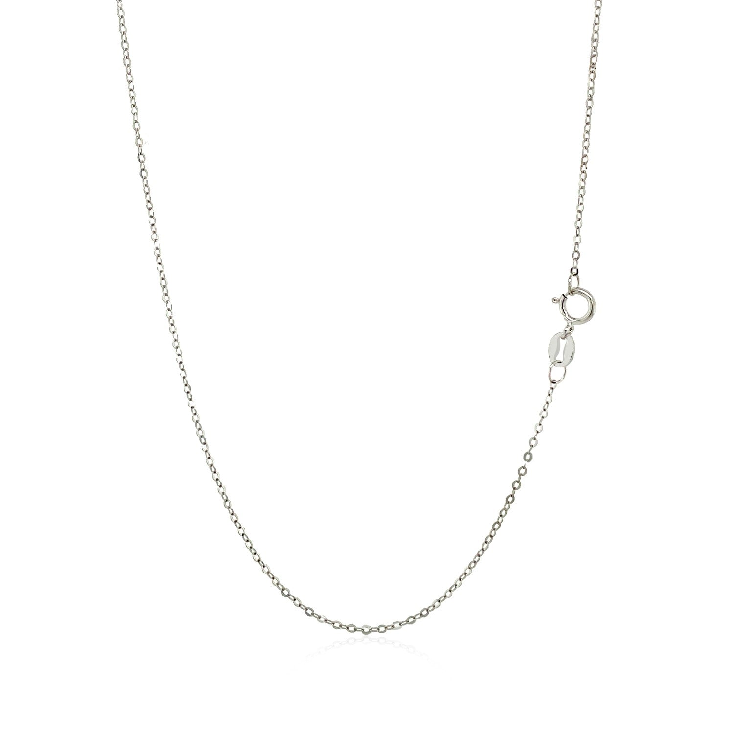 14k White Gold Polished Mini Heart Necklace by Bids.com