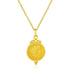 14k Yellow Gold with Round Roman Coin Pendant