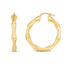 14k Yellow Gold Large Bamboo Hoops - accessories