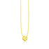14k Yellow Gold Polished Four Leaf Clover Necklace with Diamond by Avera Group